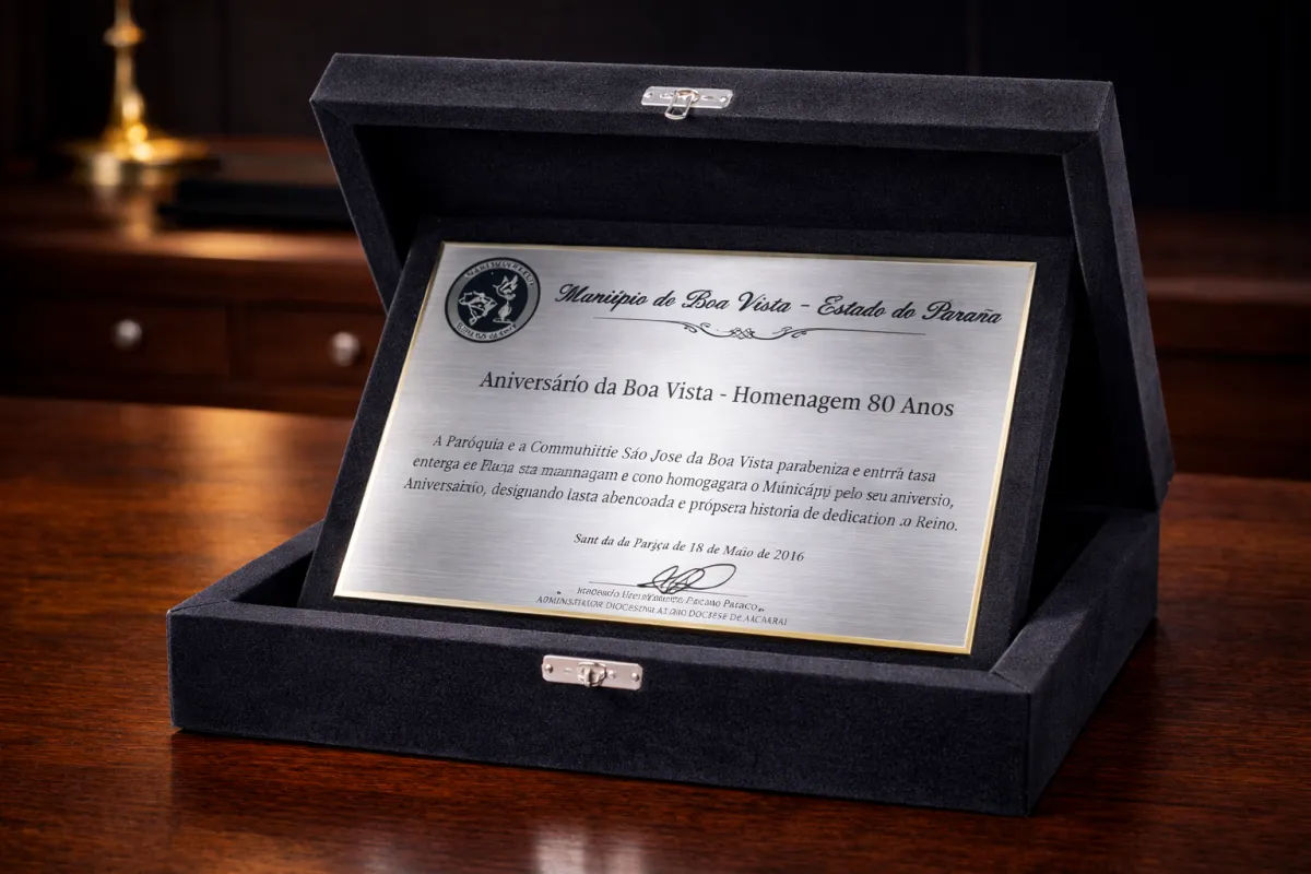 Bases para Placas Metálicas e Homenagens